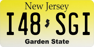 NJ license plate I48SGI