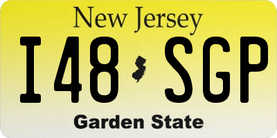 NJ license plate I48SGP