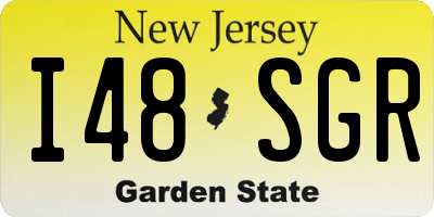 NJ license plate I48SGR