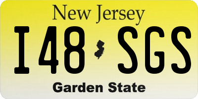 NJ license plate I48SGS
