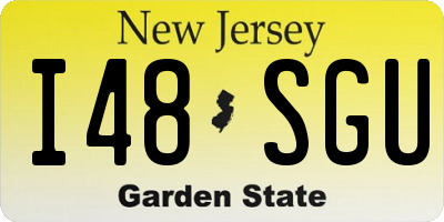 NJ license plate I48SGU