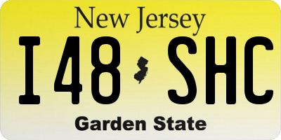 NJ license plate I48SHC