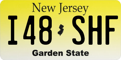 NJ license plate I48SHF
