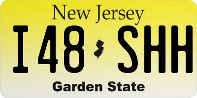NJ license plate I48SHH