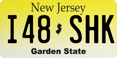NJ license plate I48SHK