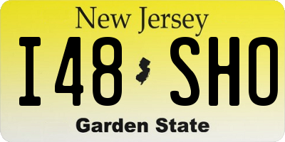 NJ license plate I48SHO