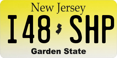 NJ license plate I48SHP