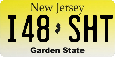 NJ license plate I48SHT