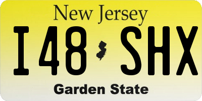 NJ license plate I48SHX