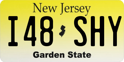 NJ license plate I48SHY