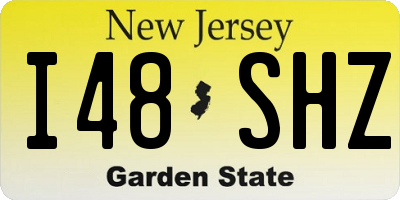 NJ license plate I48SHZ