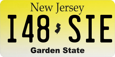 NJ license plate I48SIE