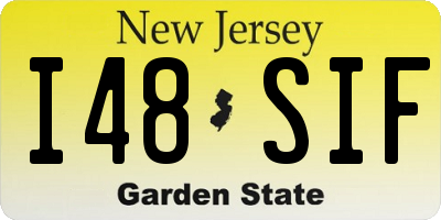 NJ license plate I48SIF