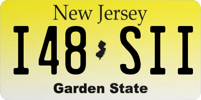 NJ license plate I48SII