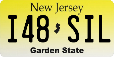 NJ license plate I48SIL