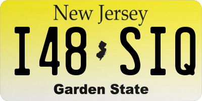 NJ license plate I48SIQ