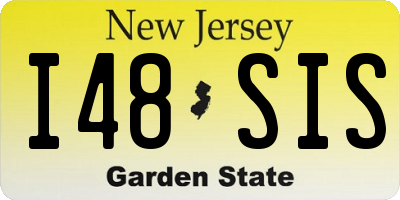 NJ license plate I48SIS