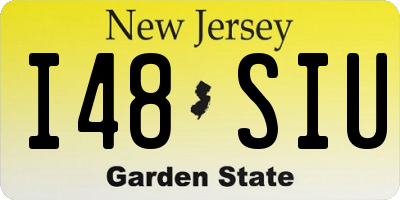 NJ license plate I48SIU