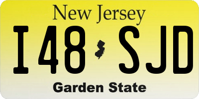 NJ license plate I48SJD