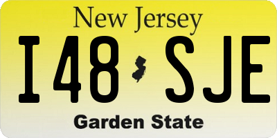 NJ license plate I48SJE