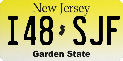 NJ license plate I48SJF