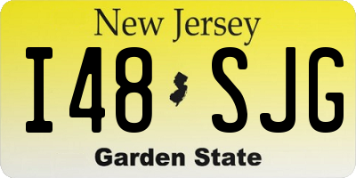 NJ license plate I48SJG