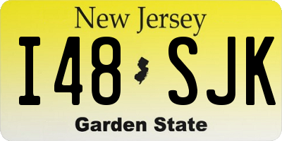 NJ license plate I48SJK