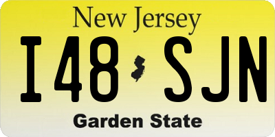 NJ license plate I48SJN