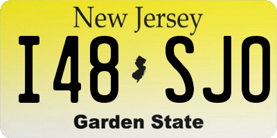 NJ license plate I48SJO