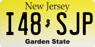 NJ license plate I48SJP
