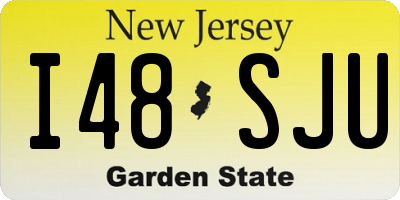 NJ license plate I48SJU