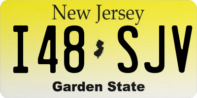NJ license plate I48SJV