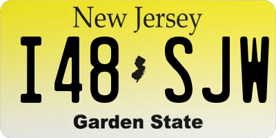 NJ license plate I48SJW