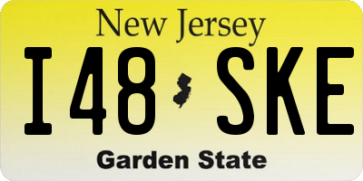 NJ license plate I48SKE