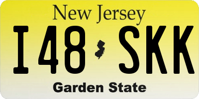 NJ license plate I48SKK