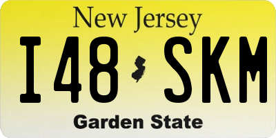 NJ license plate I48SKM