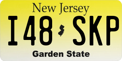 NJ license plate I48SKP
