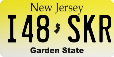 NJ license plate I48SKR