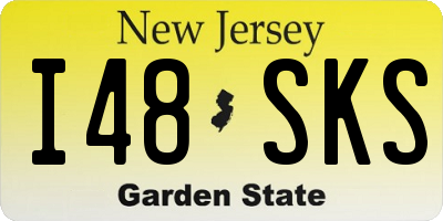 NJ license plate I48SKS