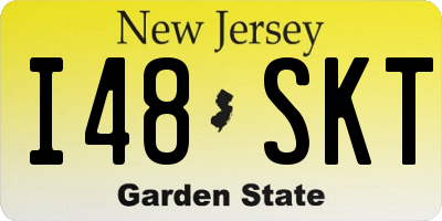 NJ license plate I48SKT