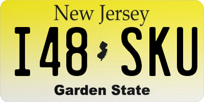 NJ license plate I48SKU