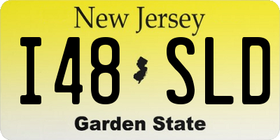 NJ license plate I48SLD