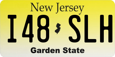 NJ license plate I48SLH