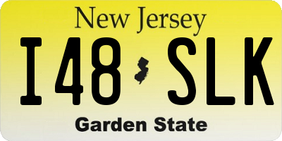 NJ license plate I48SLK