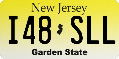 NJ license plate I48SLL