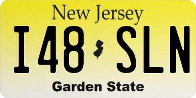 NJ license plate I48SLN