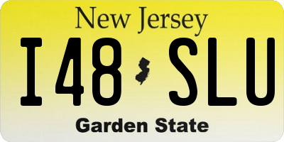 NJ license plate I48SLU