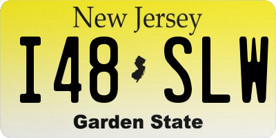 NJ license plate I48SLW