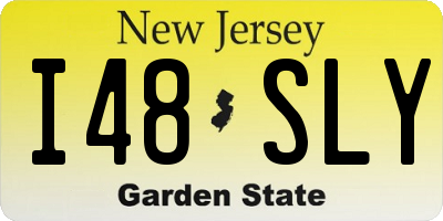 NJ license plate I48SLY