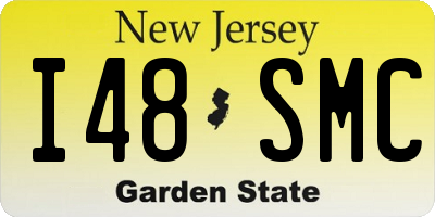 NJ license plate I48SMC